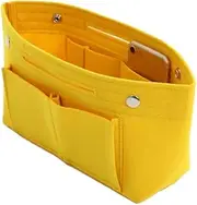 [AIMALL] Travel Organiser Handbag Felt Bag Tote Insert Liner Purse Pouch Women - Multi-Pocket Tote Bag Liner with Portable Design for Easy Purse Switching, Size 25 * 16 * 9cm