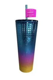 Starbucks Tim Singleton Rainbow Grid Gradient Ombre Tumbler
