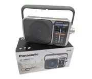 Panasonic RF-2400D AM/FM Radio Silver/Grey - Refurbished