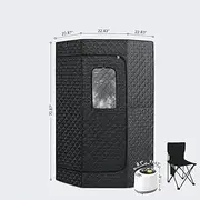 Recover Body Energy Spa Sauna Steam Tent Foldable Steamer Heating Spa Box Sauna Tent with Steamer Remote Control Folding Chair
