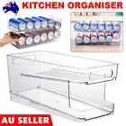Stackable Fridge Organizer Drink Holder Can Rack Refrigerators Kitchen Storage