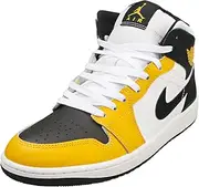 [Nike] Air Jordan 1 Mid (DQ8426-701, Yellow Ochre/White/Yellow Ochre/Black)