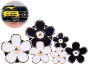 Air Fresheners, 6 Pcs Area Deodorizer Tablets, Lemon Scent, Black & White Car Ve