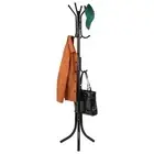 Coat Rack Stand Tree Entryway Hanger Metal Hook Holder Umbrella Hat Organizer