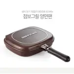 韓國直郵HAPPYCALL雙面煎鍋不粘鍋煎魚兩面平底鍋