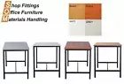 RAPIDLINE HIGH BAR TABLE 1800W X 900D X 1050H BEECH, CHERRY, WHITE, GREY