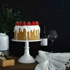 European Style White Metal Cake Stand Anti Slip for Weddings Parties