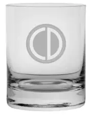 85th Infantry Division Military Etched 11oz Crystal Rocks Whisky Glass