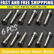 6PCS Stainless Steel STEM BOLTS MTB Road Hybrid BMX Bikes M5X18MM (5MM X 20 MM