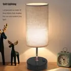 Touch Control Table Nightstand Lamp LED 3 Gear Dimmable 2 USB Ports Be 8385 US