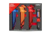 TOPEX 38Pcs Allen Key Set Hex Key Allen Wrench Folding Hex Key Ball End Metric/SAE/Star