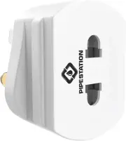 Shaver/Toothbrush Adaptor Charger Plug Heavy Duty Bathroom Socket Convertor Whit