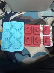 Trudeau Mini Loaf Pan Snowflake Christmas Reindeer Snowman