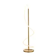 Lorraine Metal Wizard Modern Elegant LED Spiral Light Floor Lamp Light - Gold