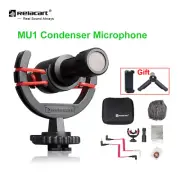 New Relacart MU1 Microphone Condenser Shotgun Mic for Smartphone DSLR Camera