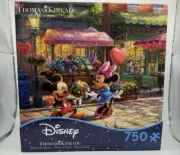 Disney Mickey & Minnie Mouse Cafe Thomas Kinkade Ceaco Puzzle