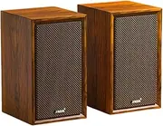 Surround Sound 2.0 Desktop Computer Speaker, Combining Crisp Sound and Stunning Bass, is A Classic Solid Wood Home Desktop Stereo Speaker Suitable for Recorders/Computers/Tvs
