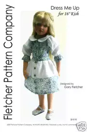 Dress Doll Clothes Sewing Pattern for 16" Kish Fletcher Pattern Company