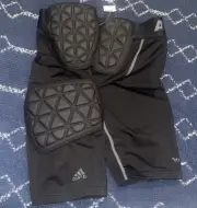 Men's Adidas 5 Pad Integrated Football Girdle Shorts Armor Climacool Black L