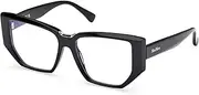[MaxMara] MM5179-B 001 Shiny Black 54/15/140 Women's Glasses, 001 Shiny Black, 54/15/140