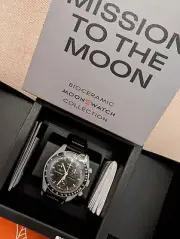 OMEGA x Swatch Speedmaster MoonSwatch Men's Black Watch - SO33M100