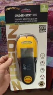 Zircon 1-1/2" StudSensor HD70 Stud Finder with Center Detection 2 Modes New