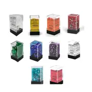 [Chessex] D7 Die Set Dice Translucent Poly (7 Dice) - Purple/White
