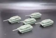 3D Printed German Leopard II 1/160 x 5 N Scale