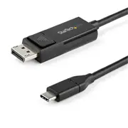StarTech.com CDP2DP2MBD 4K 60Hz - HBR2 - HDR USB-C to DisplayPort Cable - 2m (6ft) DP 1.2 - Bidirectional DP to USB-C or USB-C to DP - Thunderbolt 3 Compatible [CDP2DP2MBD]