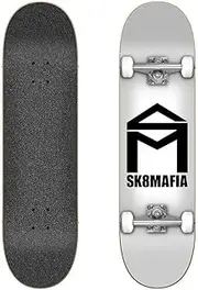 Jart House Logo White 6.0"x23.5" Sk8Mafia Micro Complete Skateboard, Adults Unisex, Multicolor (Multicolor), One Size