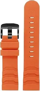 [EMAIGlPLO] Waterproof Fluoro Rubber Strap 24mm Fit For Luminox XS3749 3789 3741 3745 Watch Accessories