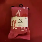 Extreme Fit Rx Compression Socks New L / XL Pink Lipstick Lips Stocking Stuffer