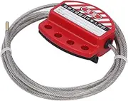 Lockout Tagout Cable Lock, 4mm Stainless Steel Adjustable Cable Lockout, Adjustable Steel Safety Cable Padlock, Lockout Tagout Steel Cable Lock, Loto Cable for Lock Out Tag Out