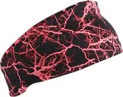 [SUPVOX] Elastic Yoga Headband for Women Breathable Stretchy Sweatband Quick Drying Fitness Headband for Running Yoga Dance and Gym Activities Comfortable Practical Present
