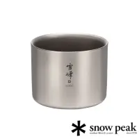 在飛比找momo購物網優惠-【Snow Peak】雪峰鈦雙層杯 300中型 TW-127