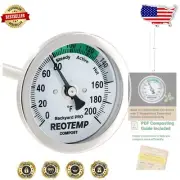 Heavy-Duty 36" Compost Thermometer with Waterproof Dial & Calibration Adjuster