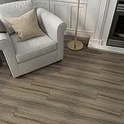 VaryPaper Peel and Stick Brown Wood Effect Vinyl Flooring Planks 90cmx15cm 10 Pieces Stick on Floor Tiles for Bathroom Kitchen Lino Flooring Self Adhesive Tiles for Walls Living Room Laminate Flooring