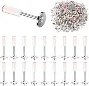 200Pcs Round Nails 7.3mm for Mini Steel Nails Guns, Steel Round Nail for Concrete, Mini Nails for Ceilings, for Nail Gun, Wire Hider, Fixing Installation and Repair