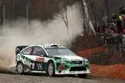 Jari Matti Latvala (FIN) on stage 5 2007 WRC Rally Car Old Photo