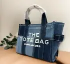 Auth NWT Marc Jacobs Women’s The Denim Patchwork Small Tote In Blue NEW