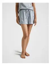 [Fine Day] Pure Silk Shorts in Light Blue