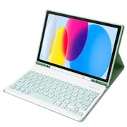 Ultra Thin Bluetooth Keyboard Leather Tablet Case For Ipad 10.9 2022 With Pen Slot Green Laptop Cases & Bags