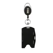 4 Pcs Unisex ID Retractable Badge Holder Reel & Double Sided ID Card Badge Holder Hard Plastic Protector Cover Card Sleeve