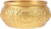 HOLIDYOYO Copper Treasure Bowl Chinese Design Vintage Style for Home and Office Decor