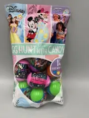 Disney Plastic Easter Eggs W/ Candy. Mickey Mouse/Encanto/Princess. 14 Eggs.