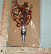 Pier One Bottle Stopper Beaded Spray Design New Fast Shipping