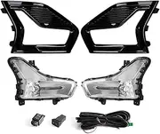 Led Fog Lamps Compatible With Mondeo Fusion 2019 2020 Daytime Running Light DRL Car Front Driving Daylight Covers Frame Wire Switch 12V