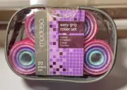 New Modesa 20 Piece Self Grip Hair Roller Set Unused Original Zipper Container