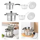 Deep Frying Pot Cookware with Strainer Basket for Restaurant Camping Party