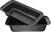 FUNOMOCYA 2pcs Baking Mold Cake Pan Baking Trays for Oven Cake Mold Black